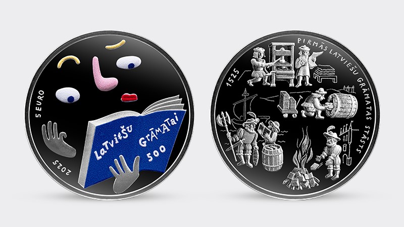 Латвия: монета напомнит о первой латышской книге