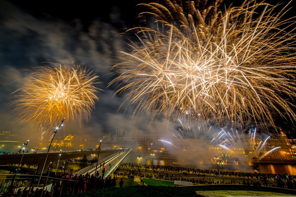 Рига: запрет на ночные фейерверки